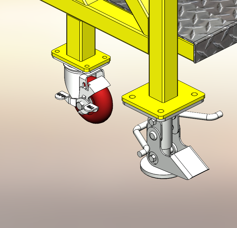 万向轮子带锁紧结构